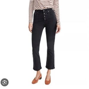 Madewell Women's in Bellspring Wash Flare Button Fly Jeans Cali Demi-Boot 23